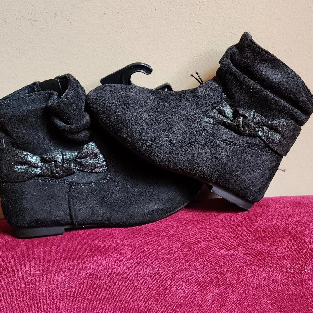 Wonder Nation Glitter Bow Slouch Boot Size Toddler 6 NWT